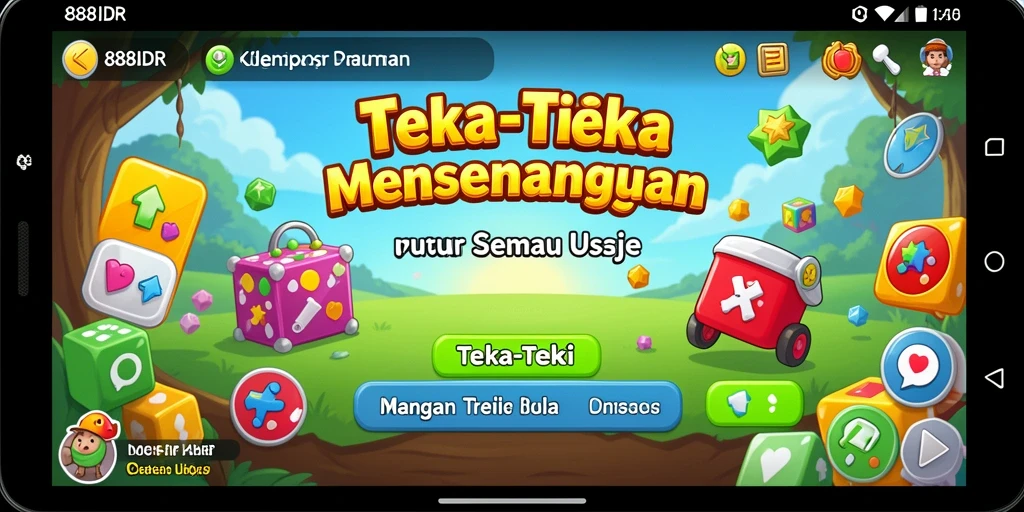Tampilan antarmuka 888IDR yang menarik dan interaktif.