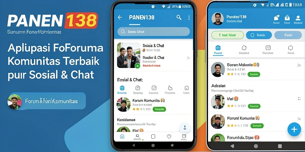 Tampilan antarmuka aplikasi Forum Komunitas PANEN138 yang menarik.
