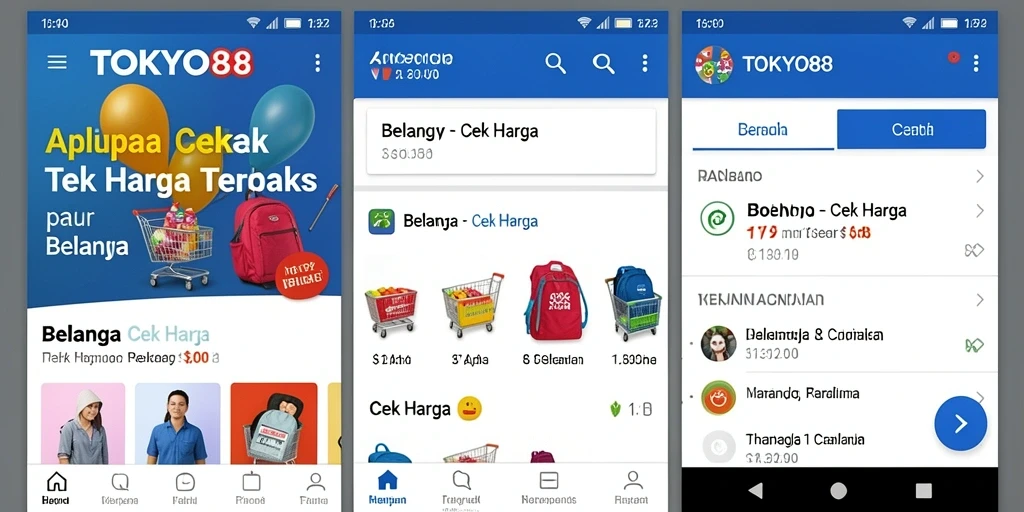 Tampilan antarmuka TOKYO88 yang sederhana dan fungsional untuk cek harga.
