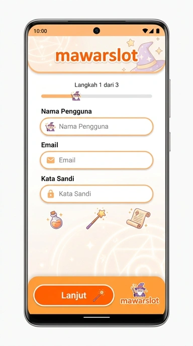 Cara Mudah Registrasi Akun Mawarslot di Android